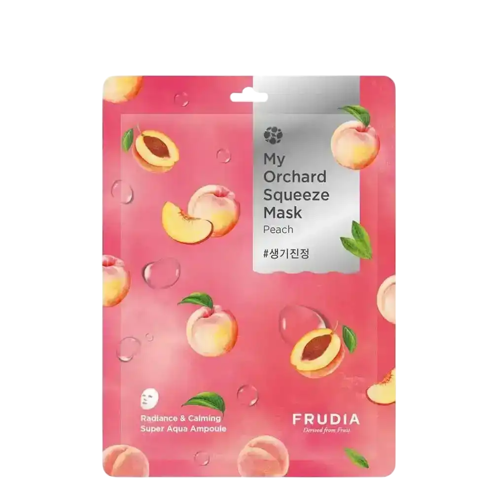 Frudia, My Orchard Squeeze Mask, Persika, Lugnande, Ansiktsmask, För ansiktet, 21 ml