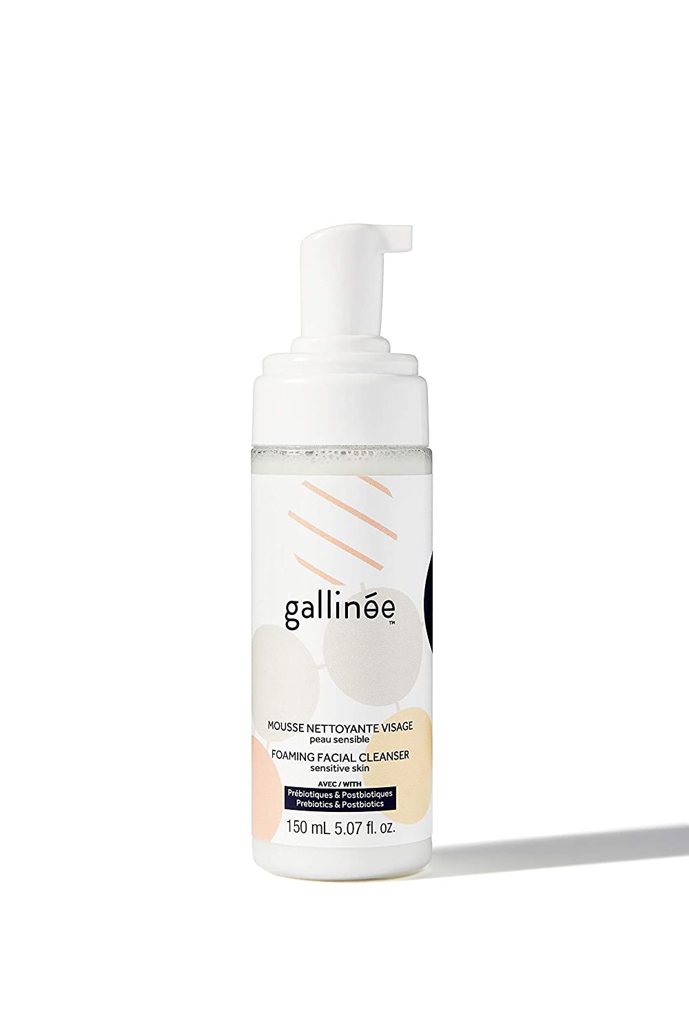 Gallinee, Microbiome Skincare, Prebiotika och Postbiotika, Renande, Rengörande skummande kräm, 150 ml