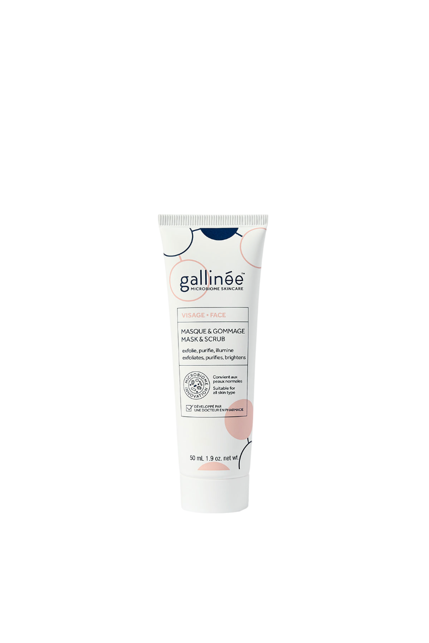 Gallinee, Microbiome Skincare, Renande, Skubbmask, För ansiktet, 50 ml
