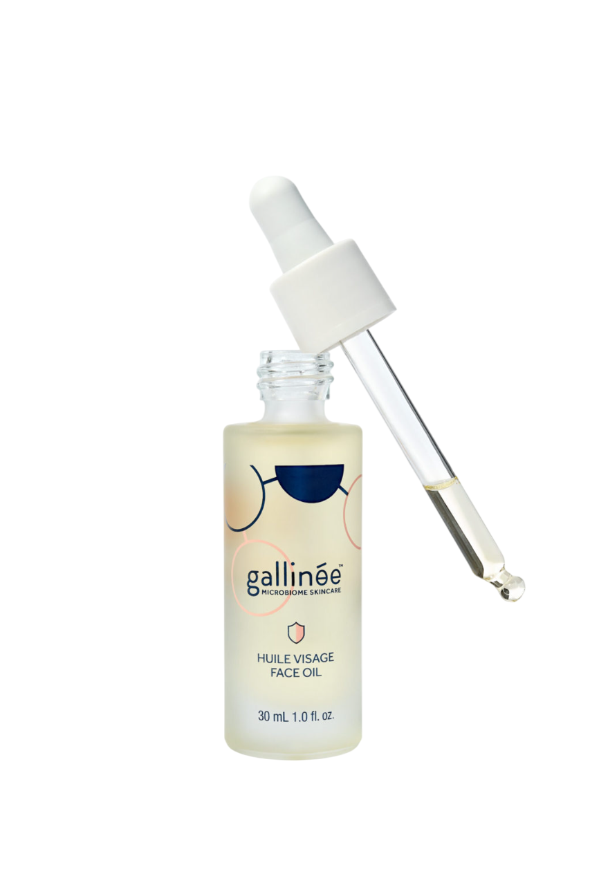 Gallinee, Microbiome Skincare, Prebiotika och Postbiotika, Närande, Olja, För ansiktet, 30 ml