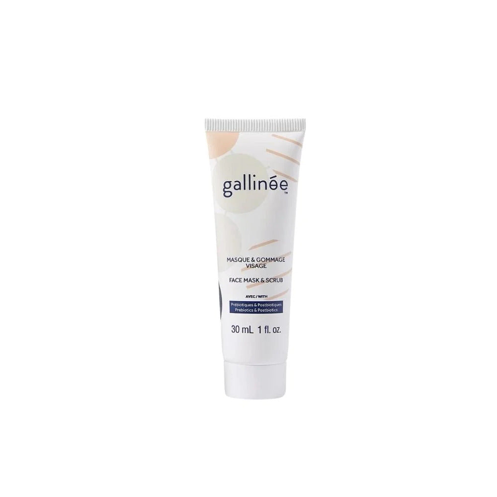 Gallinee, Microbiome Skincare, Prebiotika, Raffinering, Skubbmask, För ansiktet, 30 ml