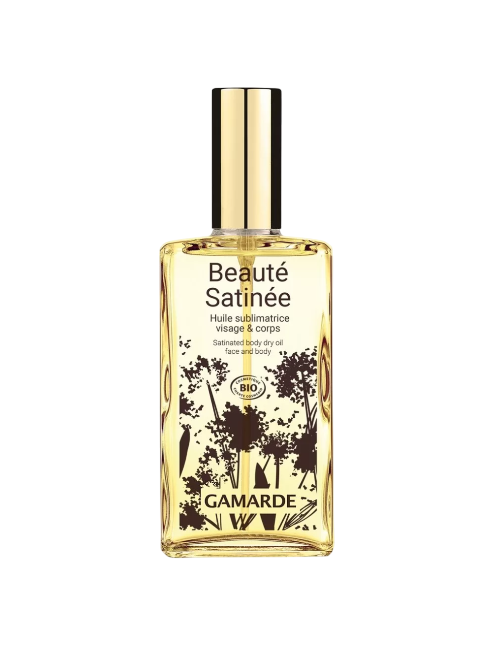 Gamarde, Beauty Satinee, Bio, Torrolja, Hydrerar, Doft, Torrolja för kroppen, 100 ml
