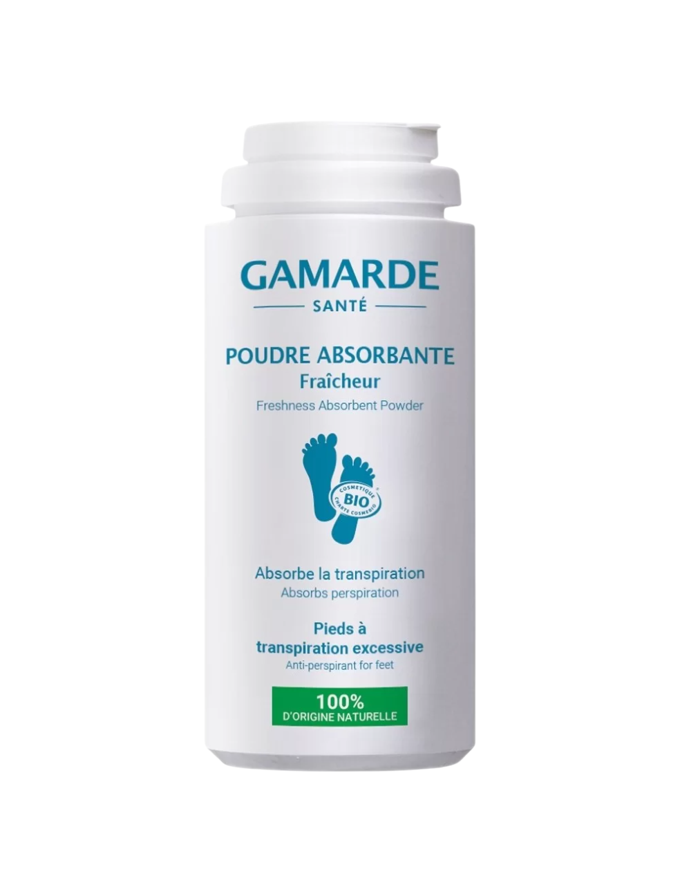 Gamarde, Gamarde, Bio, Mot svettning, Fotpudder, 35 g