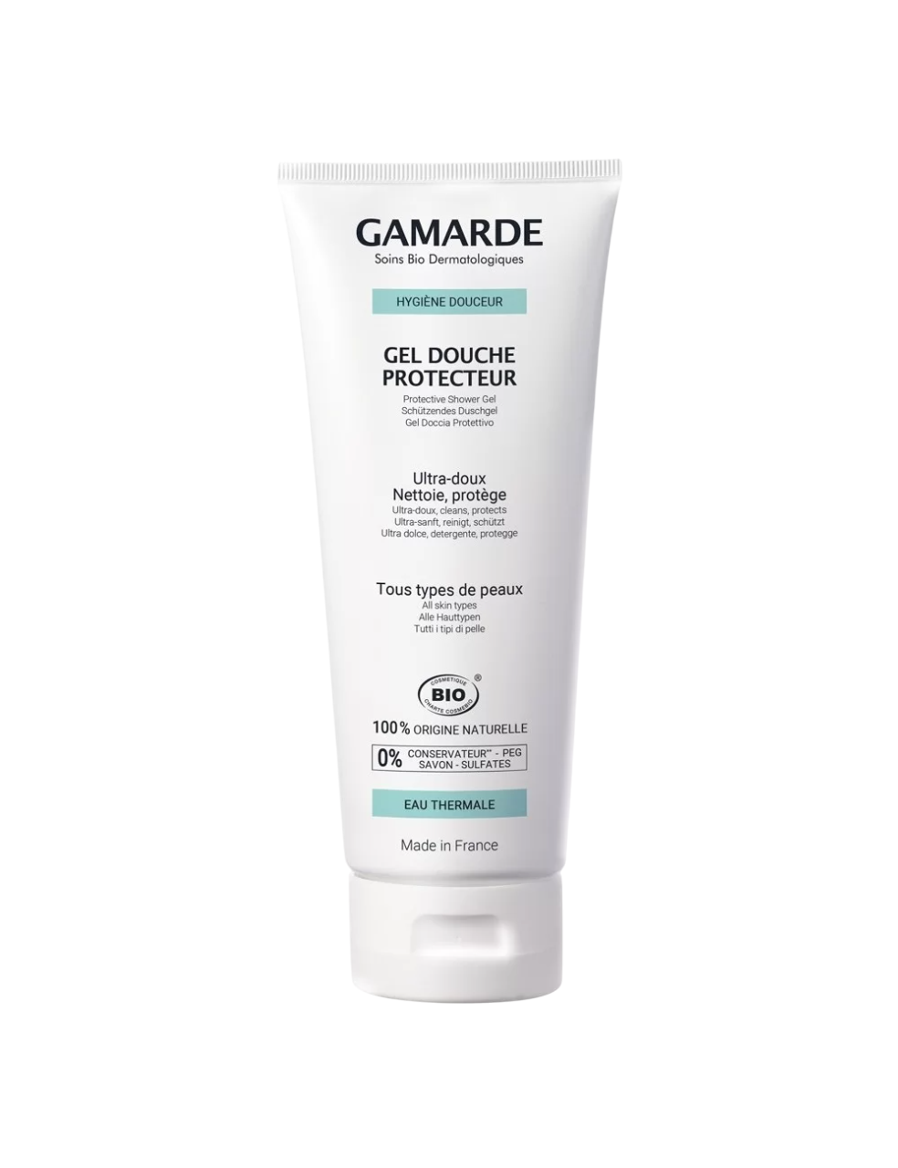 Gamarde, Hygiene, Bio, Skydda, Duschgel, Kropp, Alla hudtyper, 200 ml