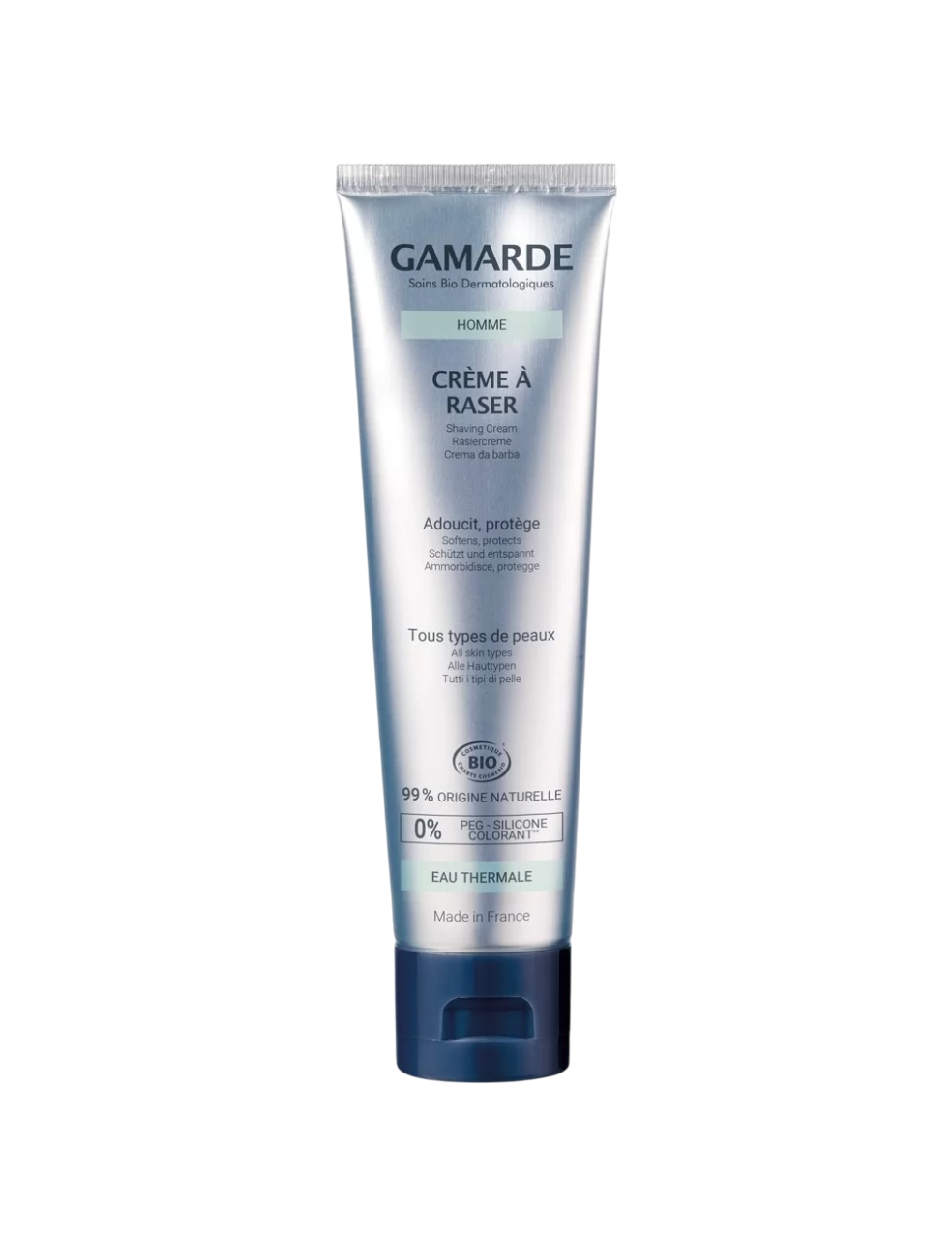 Gamarde, Men, Återfuktande, Rakkräm, 100 ml