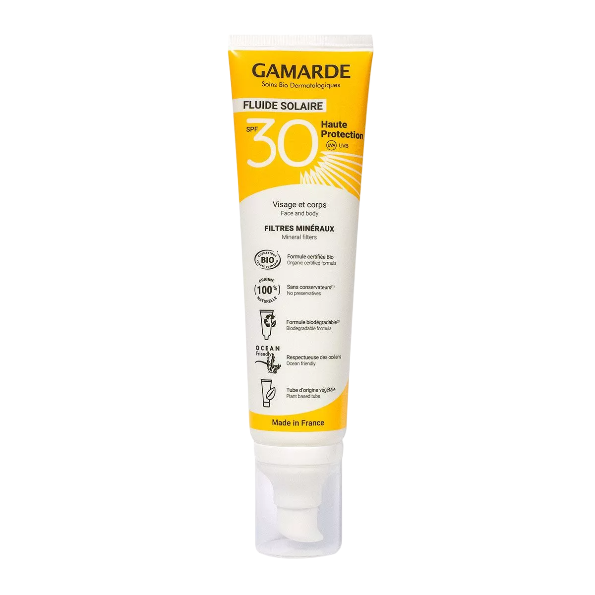 Gamarde, Gamarde, Bio, Sol skydd, Solkräm, Kropp, SPF30, 100 ml