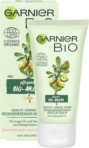 Garnier, Bio - Argan Nutriente, Arganolja, Kroppsbalsam, Ansikte, Kropp, Händer, 50 ml