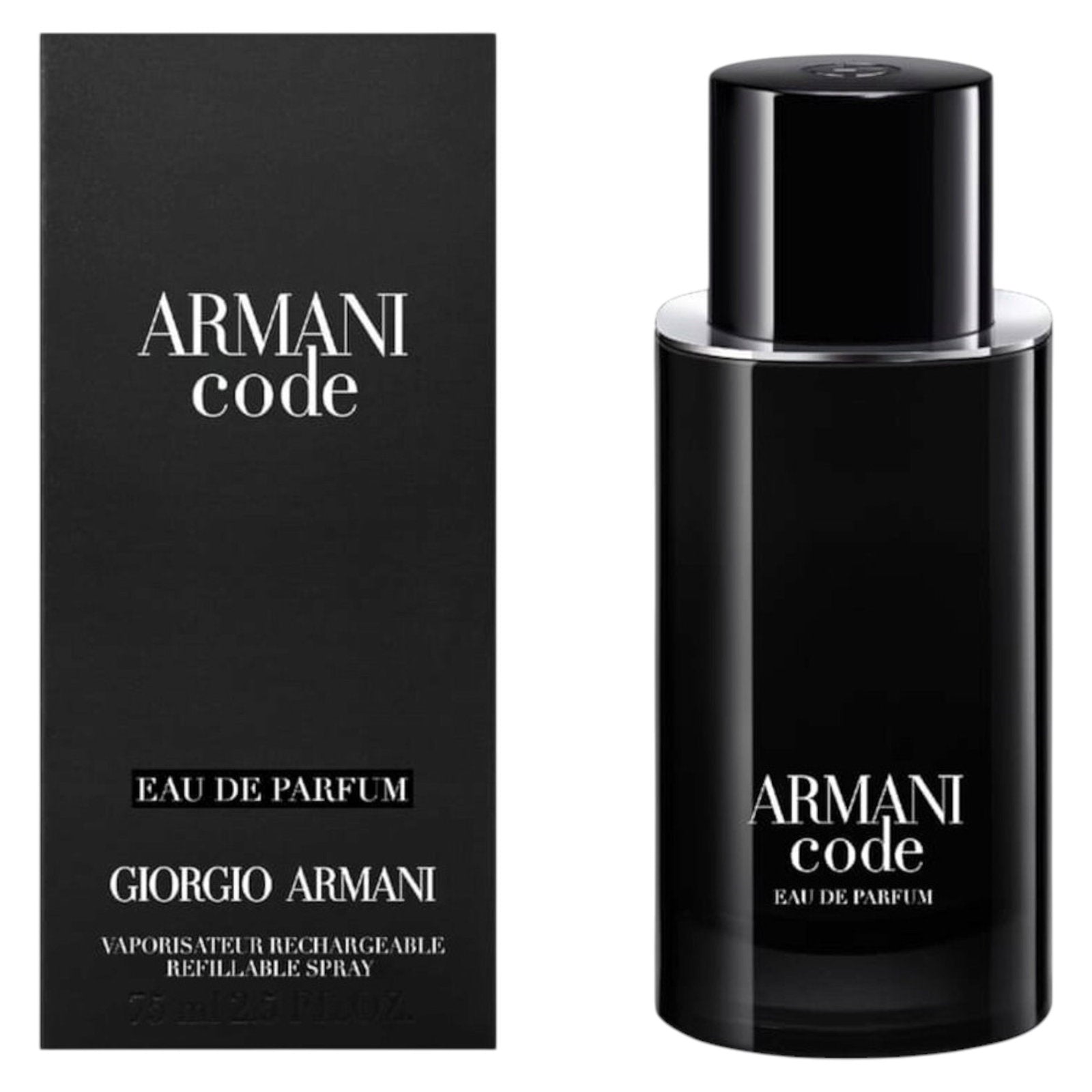 Giorgio Armani, Code, Parfymvatten, För män, Påfyllningsbar, 75 ml