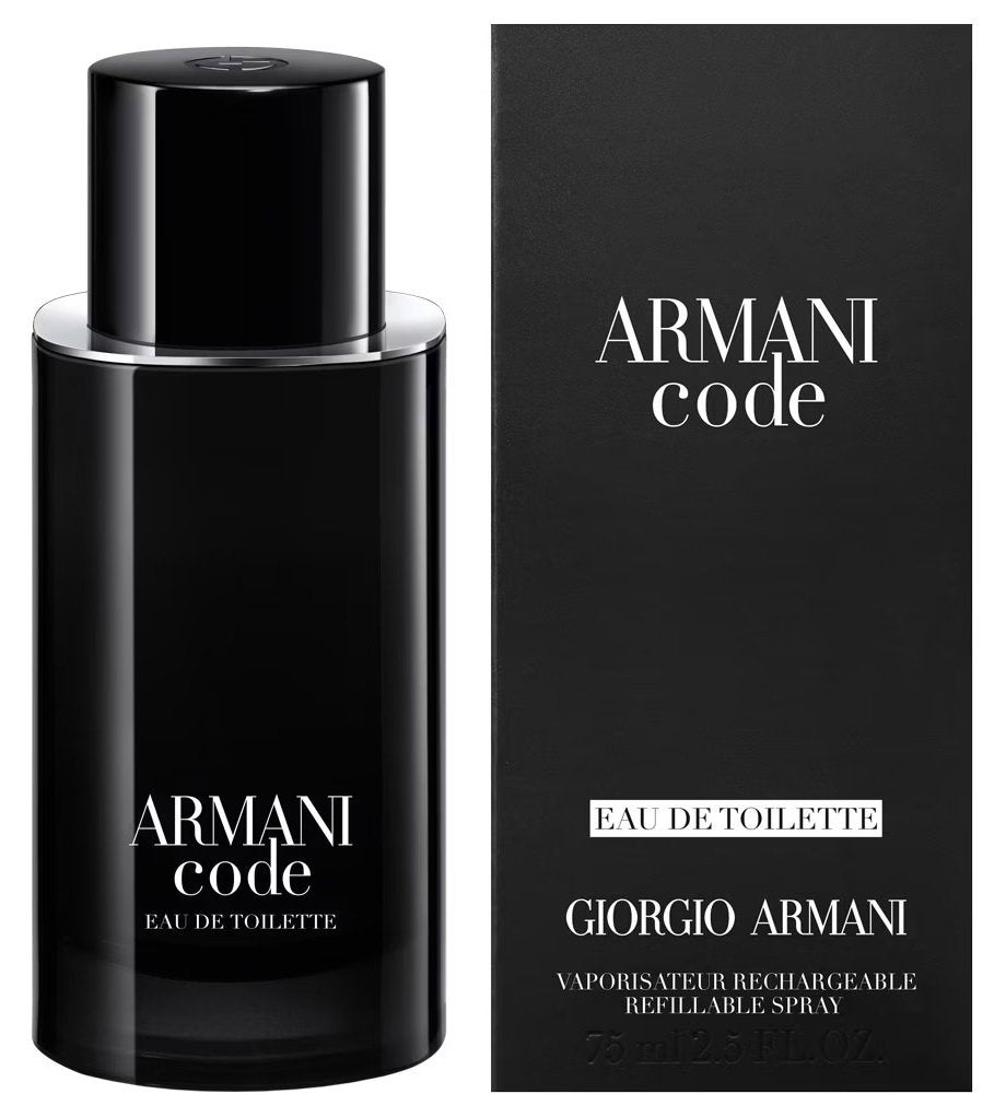 Giorgio Armani, Code, Eau de Toilette, För män, Påfyllningsbar, 75 ml