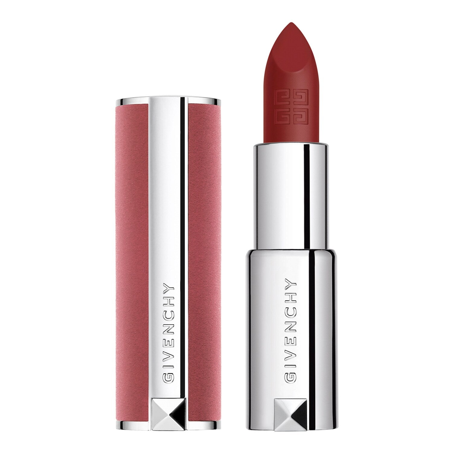 Givenchy, Le Rouge Sheer Velvet, Matt, Krämigt läppstift, 17, Röd Lönn, Påfyllningsbar, 3.4 g