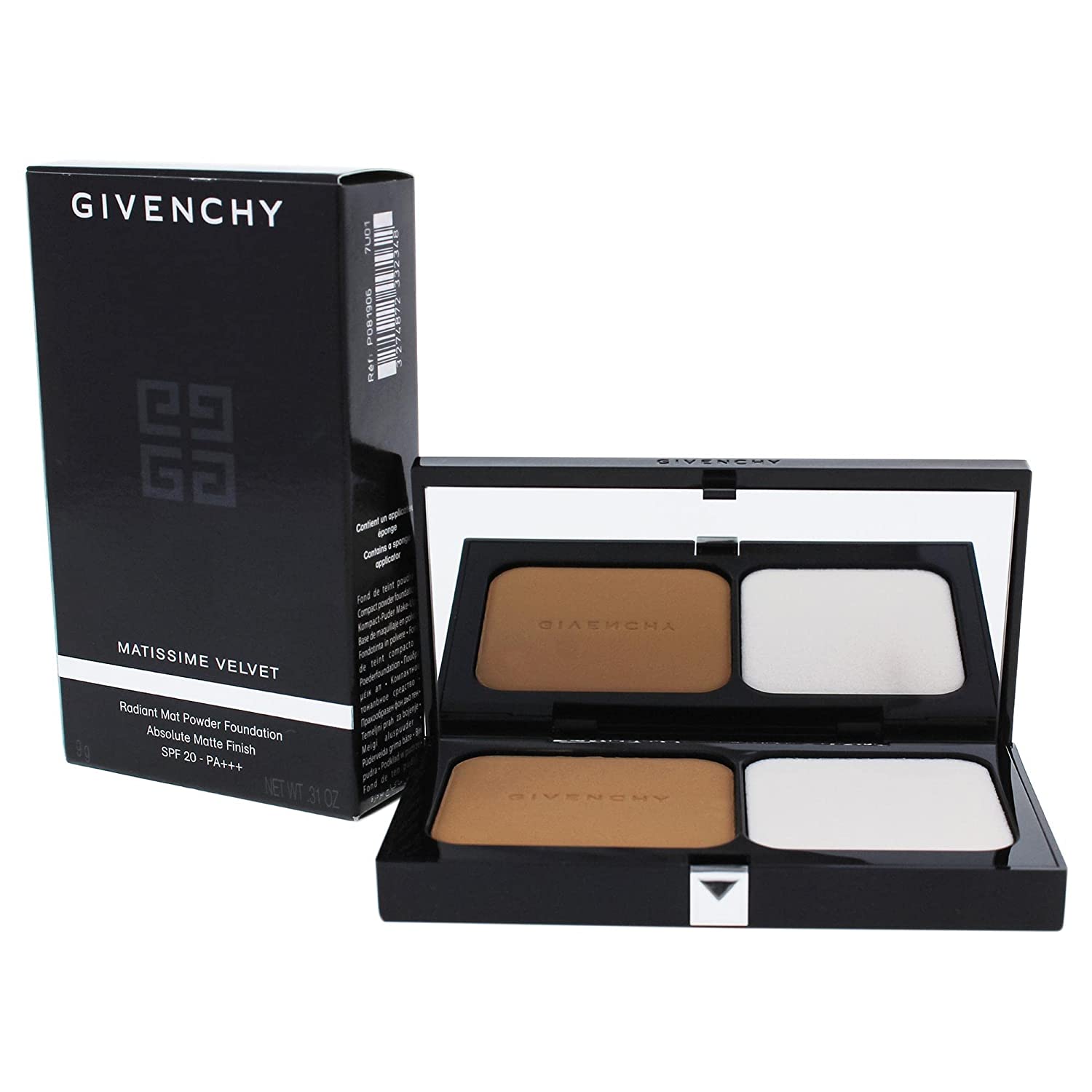 Givenchy, Matissime, Mattgörande, Kompakt foundation, 06, Matt koppar, SPF 20, 9 g