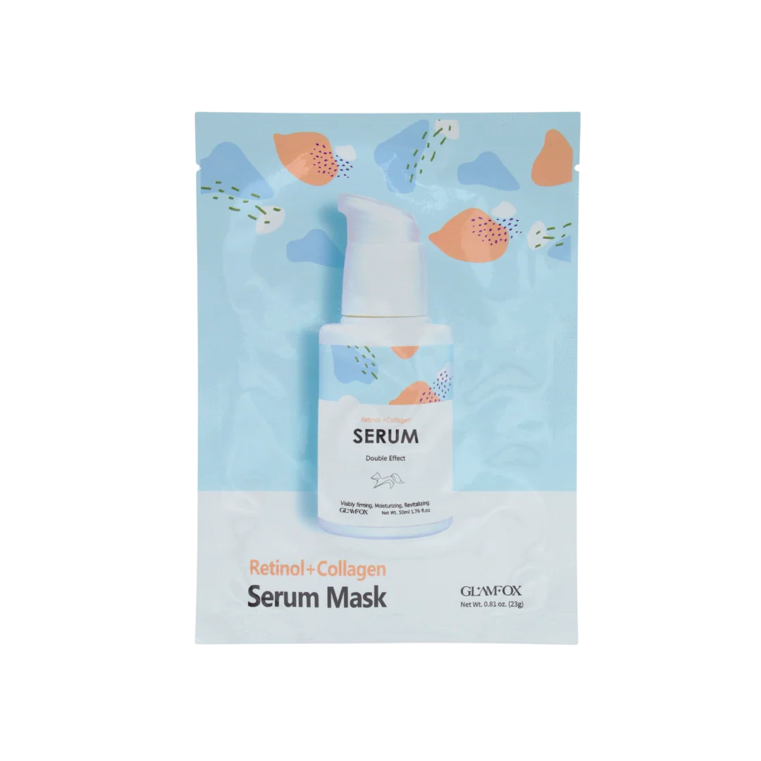 Glamfox, Double Effect, Kollagen, Hydrating & Firming, Ansiktsmask, För ansiktet, 25 g