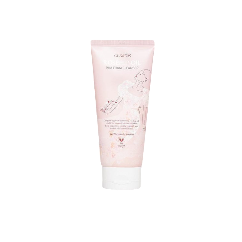 Glamfox, Rosehip Oil, Rengöring och återfuktning, Rengöringsskum, 120 ml