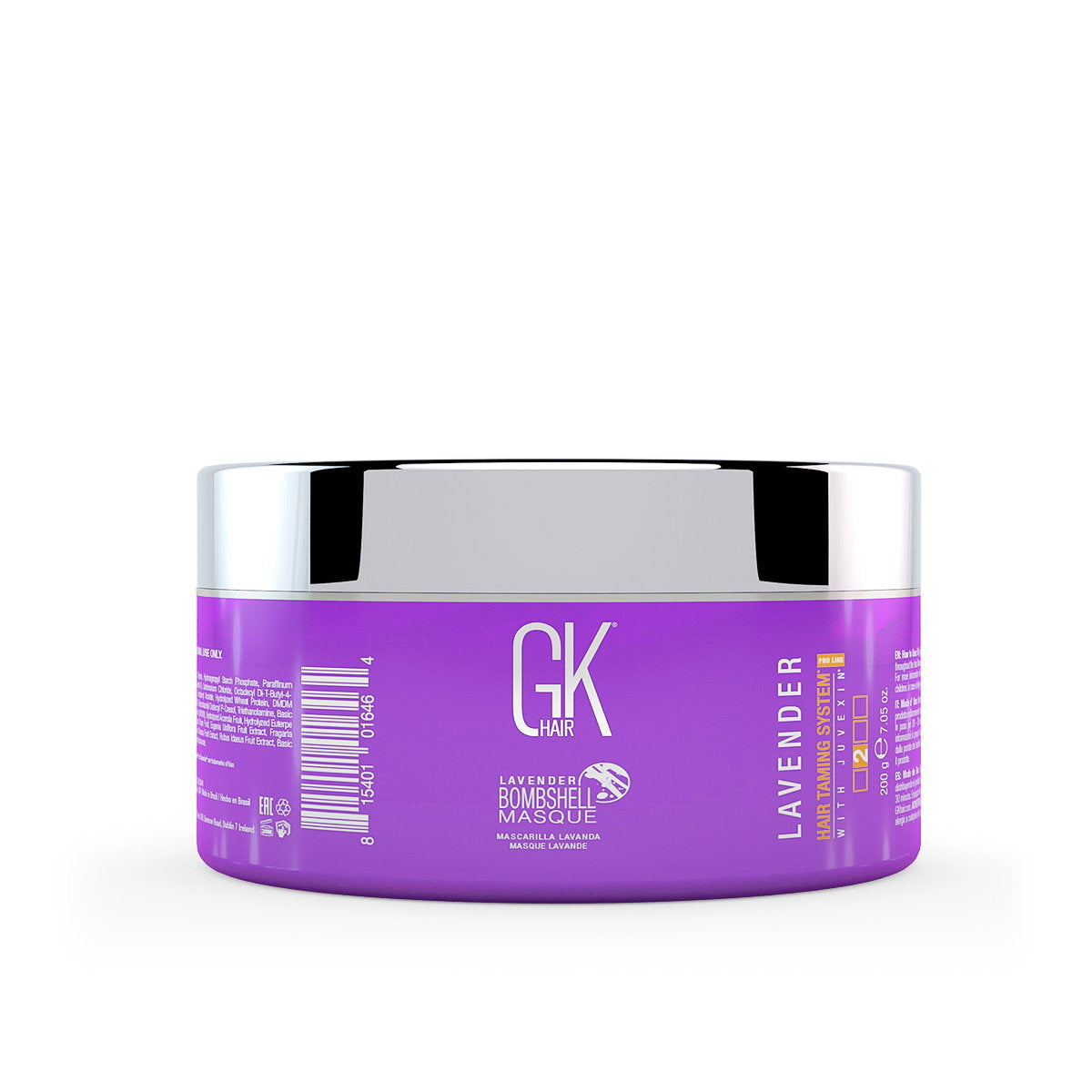 Global Keratin, Bombshell, Hårfärgningskräm mask, Färgning, Lavender, 200 g
