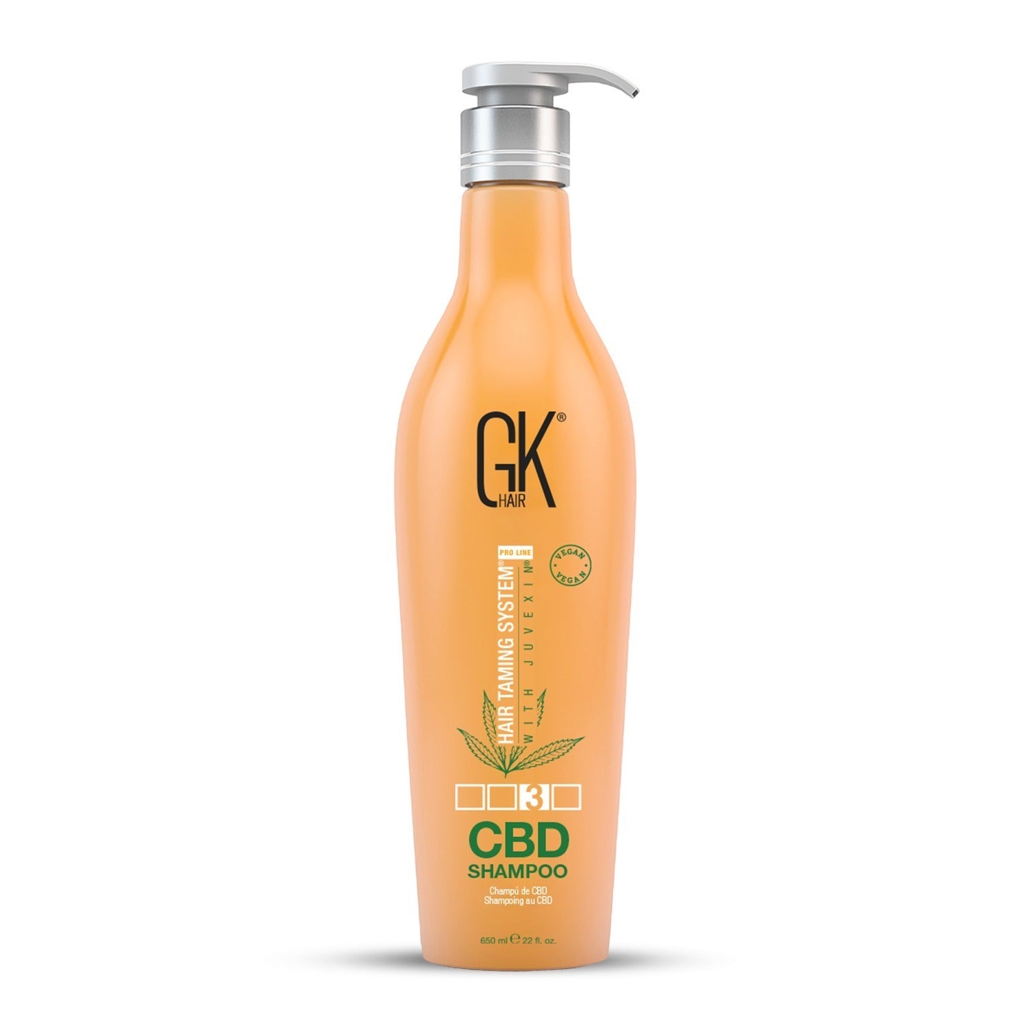Global Keratin, CBD Vegan, Hårschampo, För reparation, 650 ml