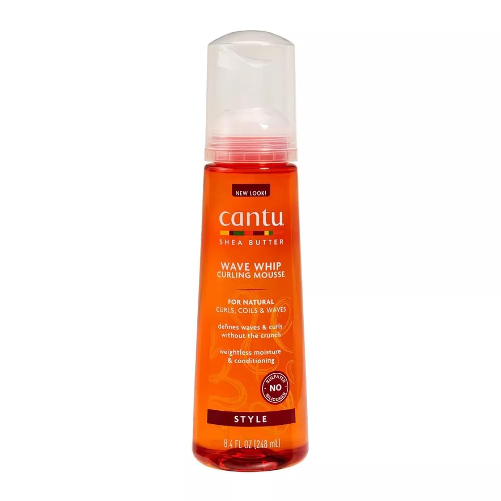 Cantu, Shea Butter, Hårstylingsskum, Betingning, 248 ml