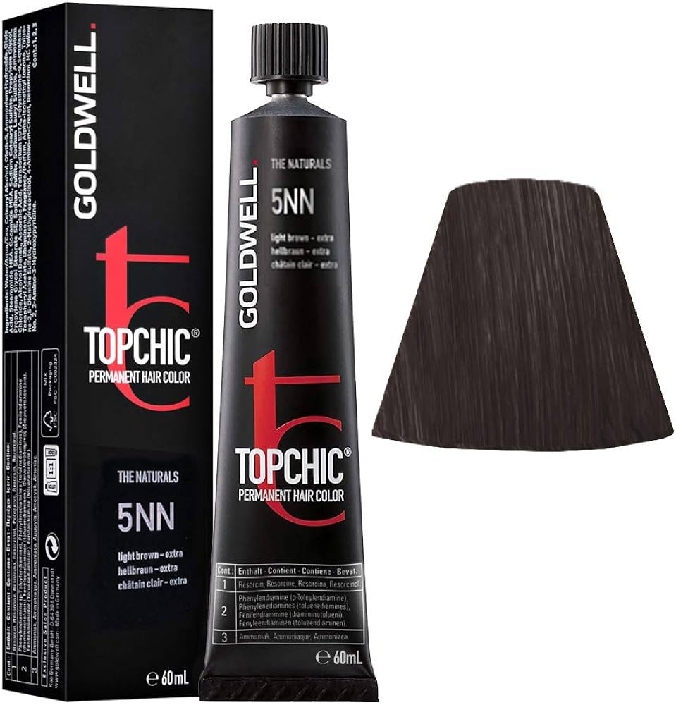 Goldwell, TopChic, Permanent hårfärg, 5NN Light Brown Extra, 60 ml