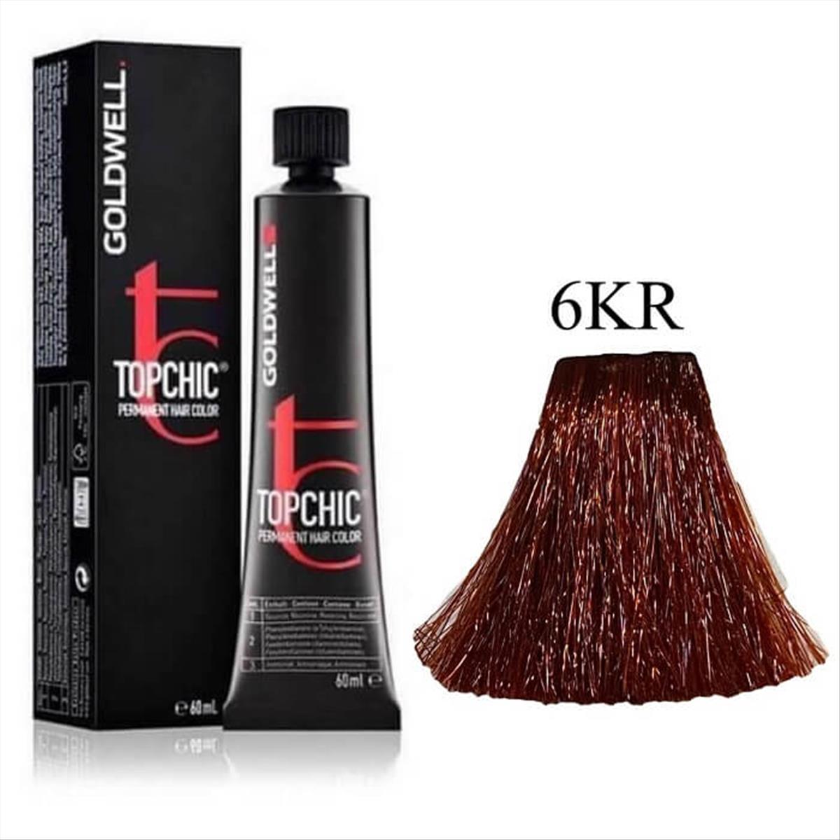 Goldwell, TopChic, Permanent hårfärg, 6KR Pomegranate, 60 ml