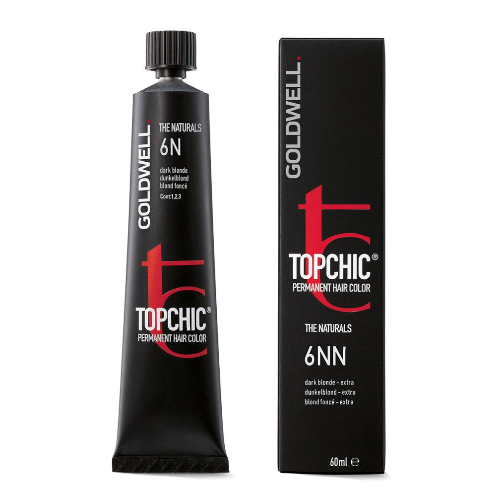 Goldwell, TopChic, Permanent hårfärg, 6N Dark Blonde, 60 ml