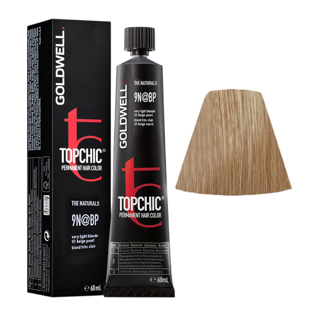 Goldwell, TopChic, Permanent hårfärg, 9NBP Very Light Blonde Reflecting Opal, 60 ml