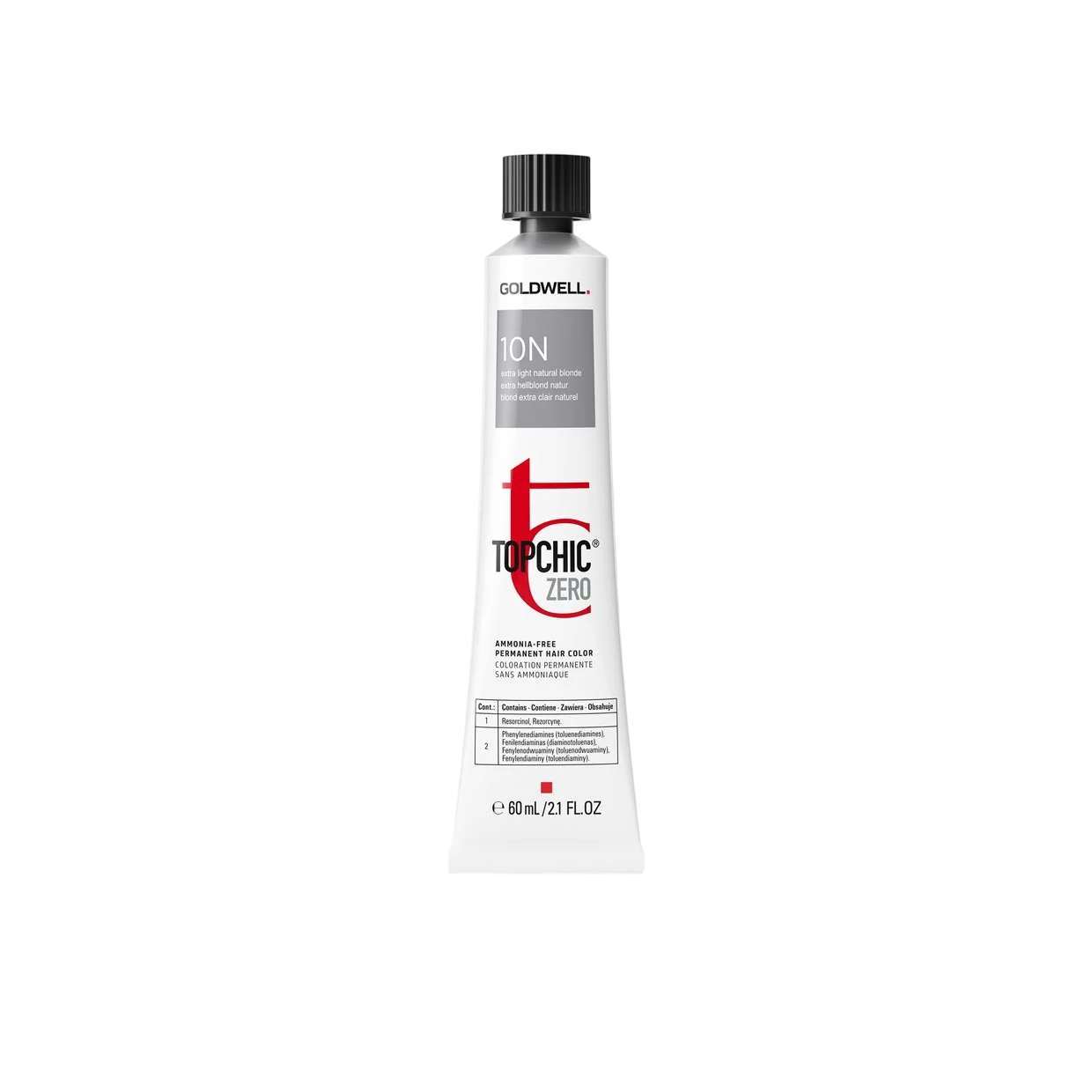 Goldwell, TopChic Zero, Ammoniakfri, Permanent hårfärg, 10N Extra Light Natural Blonde, 60 ml
