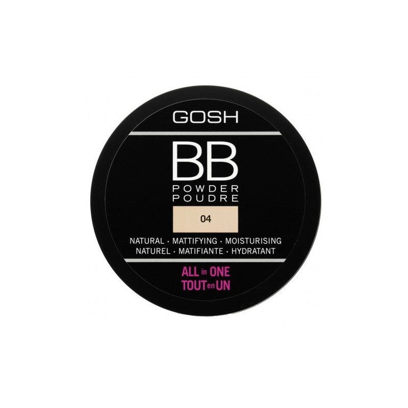 Gosh, All in One, Mattgörande, BB Puder, 04, Beige, 6.5 g
