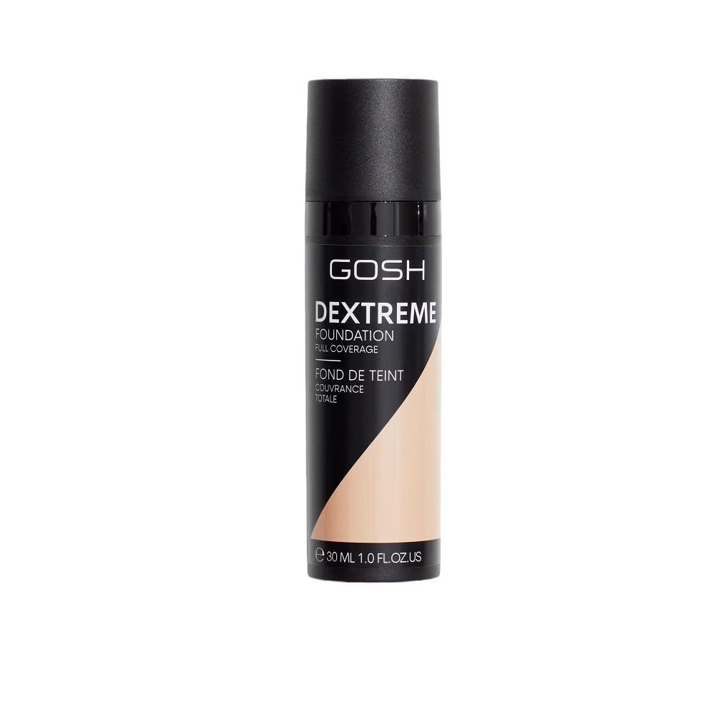 Gosh, Dextreme, Full täckning, Flytande foundation, 002, Elfenben, 30 ml