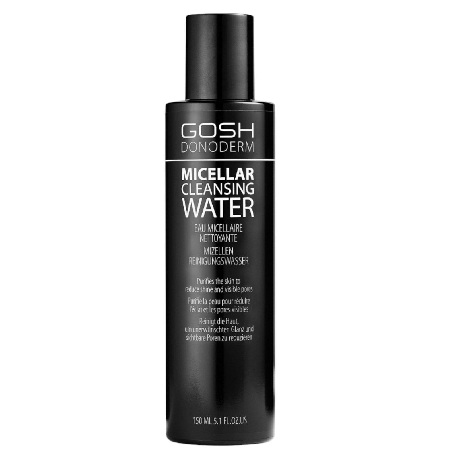 Gosh, Donoderm, Mild rengöring, Micellärt vatten, Alla hudtyper, 150 ml