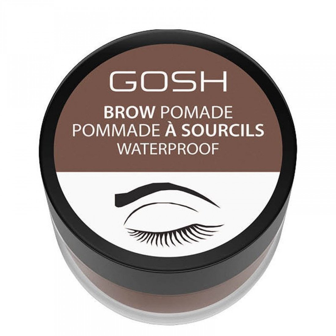 Gosh, Gosh, Waterproof, Eyebrow Pomade, 001, Brown, 4ml