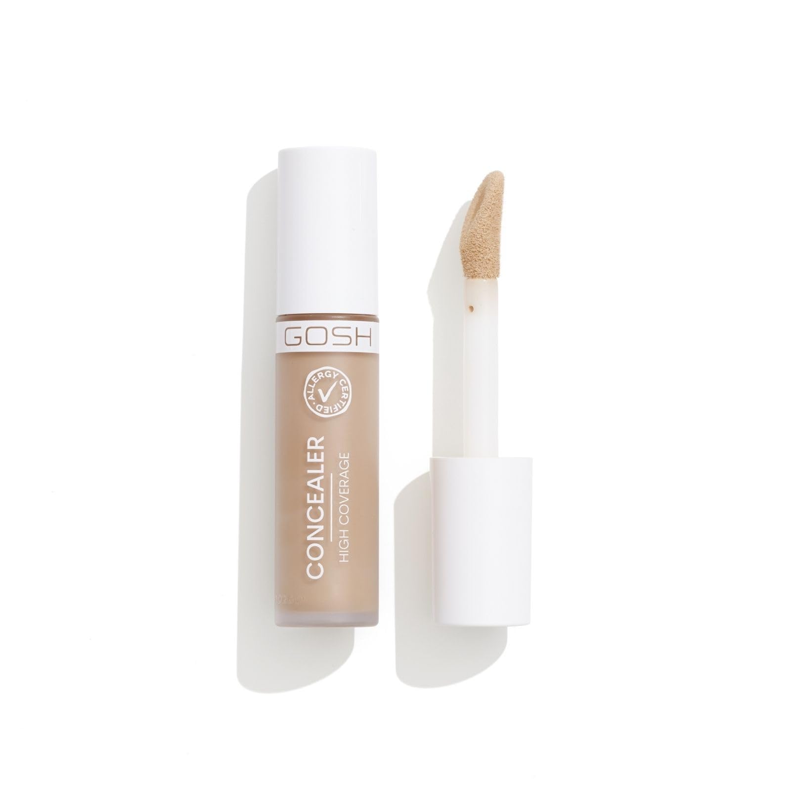 Gosh, Gosh, Hög täckning, Flytande concealer, 002, Elfenben, 6 ml