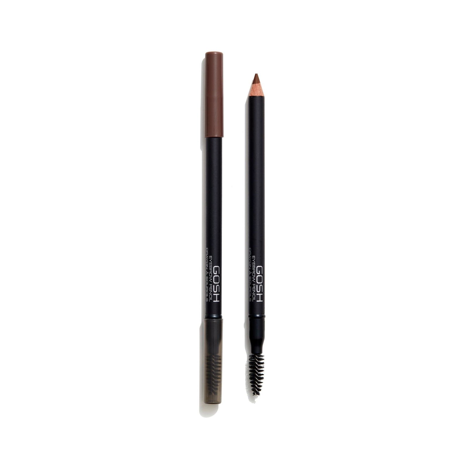 Gosh, Gosh, Dubbeländad, Ögonbrynskräm penna & borste 2-i-1, 4, Mahogny, 1.2 g
