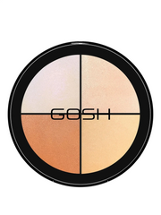 Gosh, Strobe'n Glow Kit, Illuminating, Glow, Brightening, Ansiktspalett, 001, 4 nyanser, 15 g
