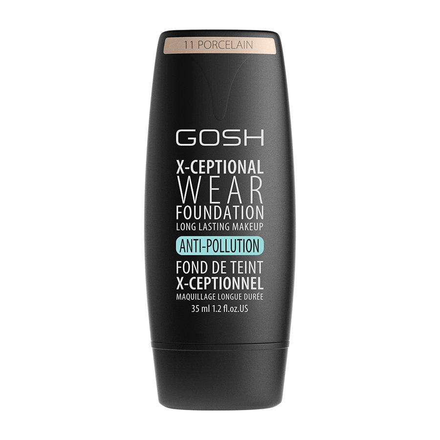 Gosh, X-Ceptional Wear, Matte & Natural Glow, Flytande foundation, 11, Porslin, 35 ml