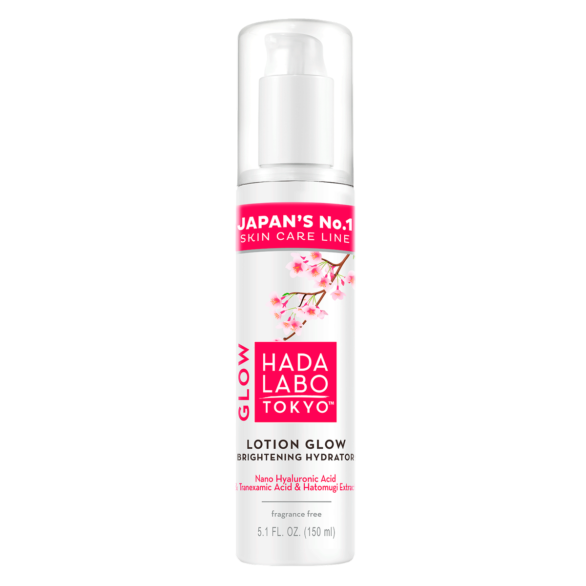 Hada Labo Tokyo, Glow, Hyaluronsyra, Upplysning, Dag, Lotion, Ansikte, 150 ml