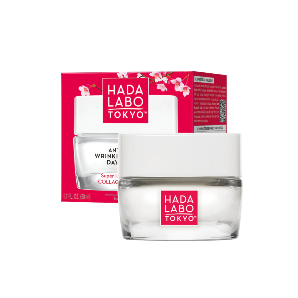 Hada Labo Tokyo, Hada Labo, Kollagen, Anti-rynkor & återfuktande, Dag, Grädde, Ansikte, 50 ml