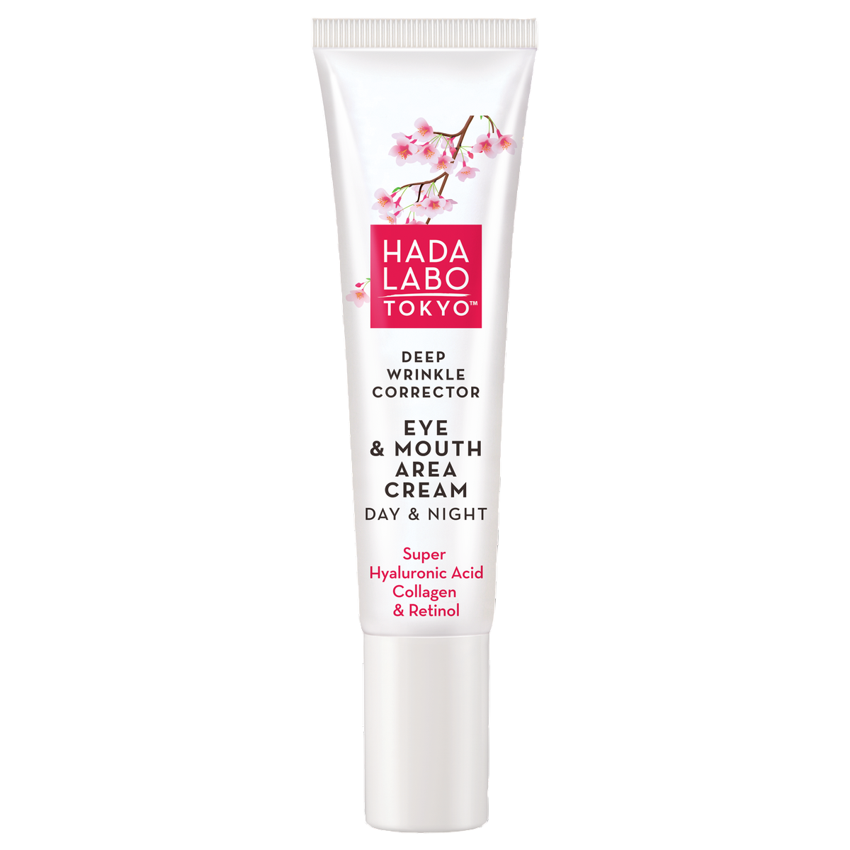 Hada Labo Tokyo, Hada Labo, Hyaluronsyra och kollagen, Anti-rynkor, Dag & Natt, Ögonkräm, 15 ml