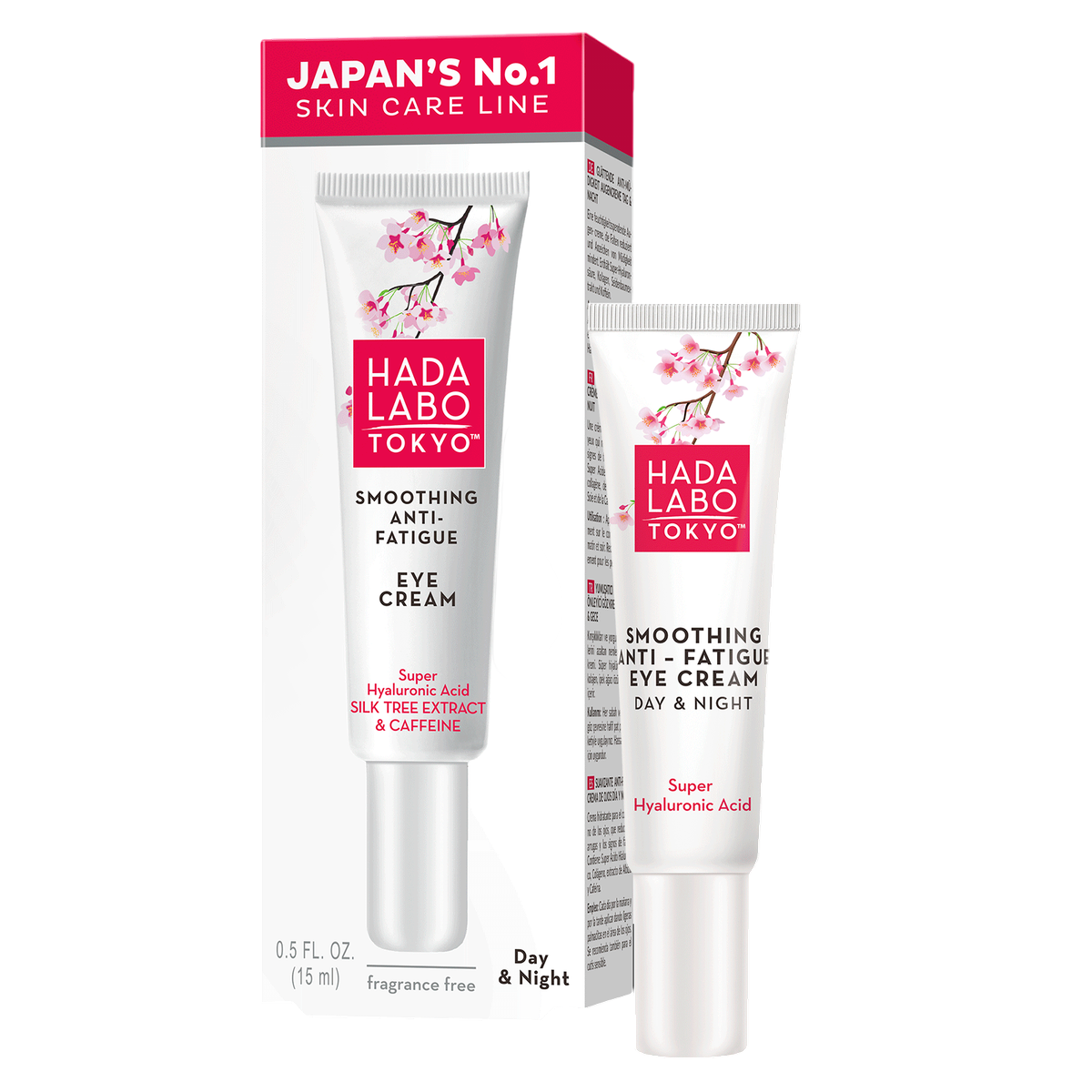 Hada Labo Tokyo, Hada Labo, Koffein, Mot trötthet, Dag & Natt, Ögonkräm, 15 ml