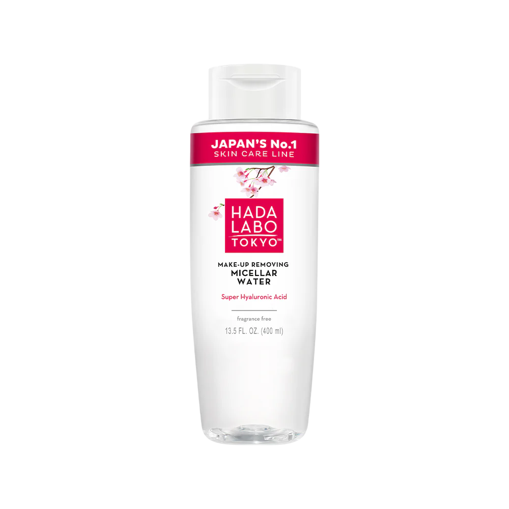 Hada Labo Tokyo, Hada Labo, Hyaluronsyra, Sminkborttagning, Micellärt vatten, För alla hudtyper, 400 ml