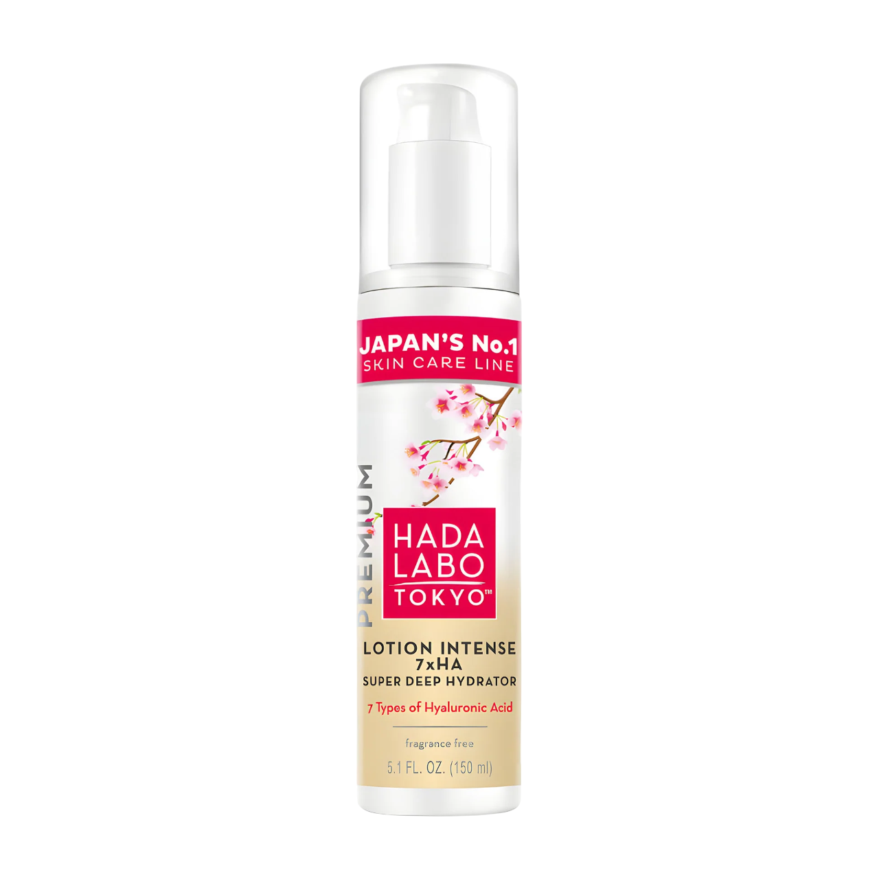 Hada Labo Tokyo, Premium, 7 x Ha, Djup återfuktning, Dag, Lotion, Ansikte, 150 ml