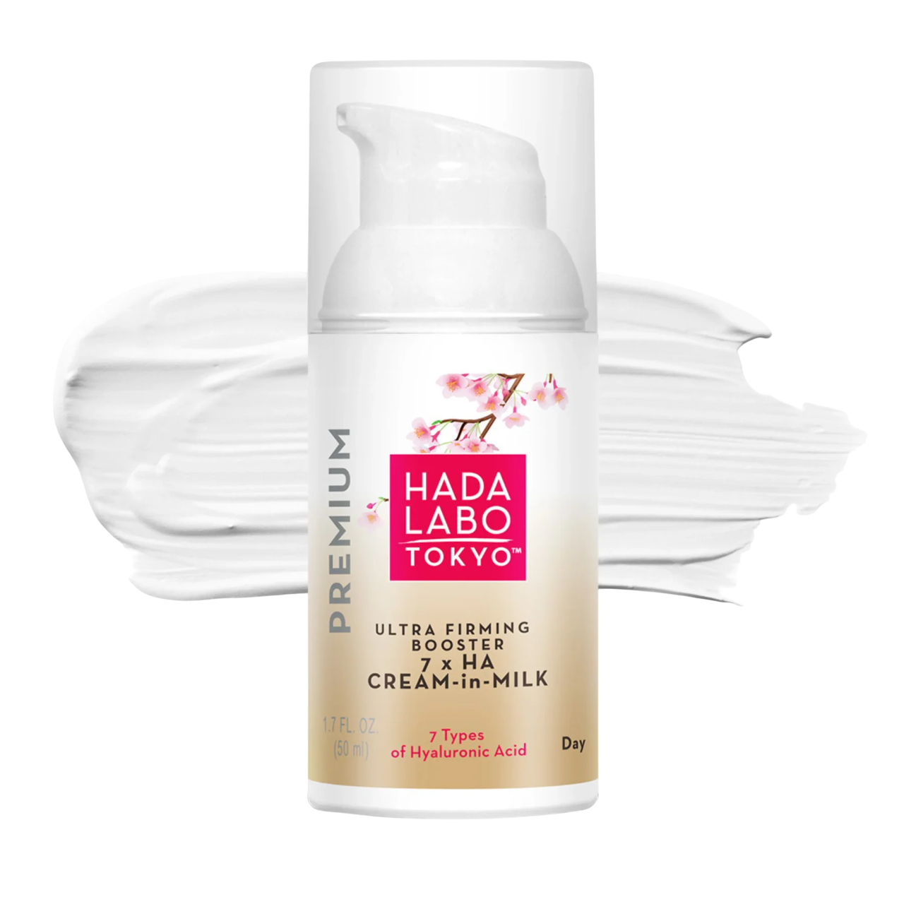 Hada Labo Tokyo, Premium, 7 x Ha, Uppstramande & Lyster, Grädde, Ansikte, 50 ml
