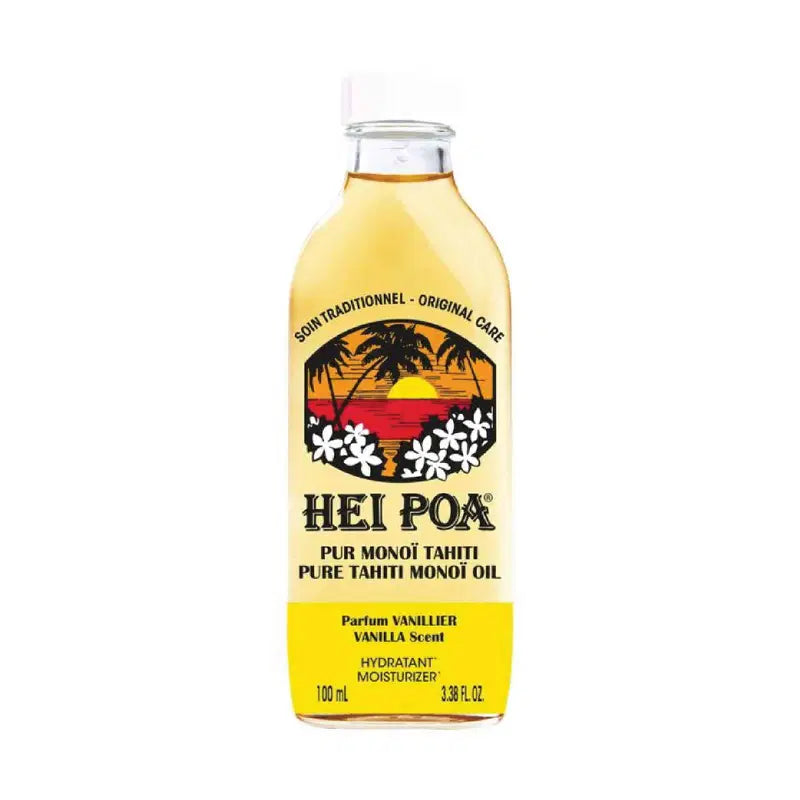 Hei Poa, Pure Thaiti Manoi, Återfuktande & reparerande, Vanilj, Kroppsolja, För hår & kropp, 100 ml