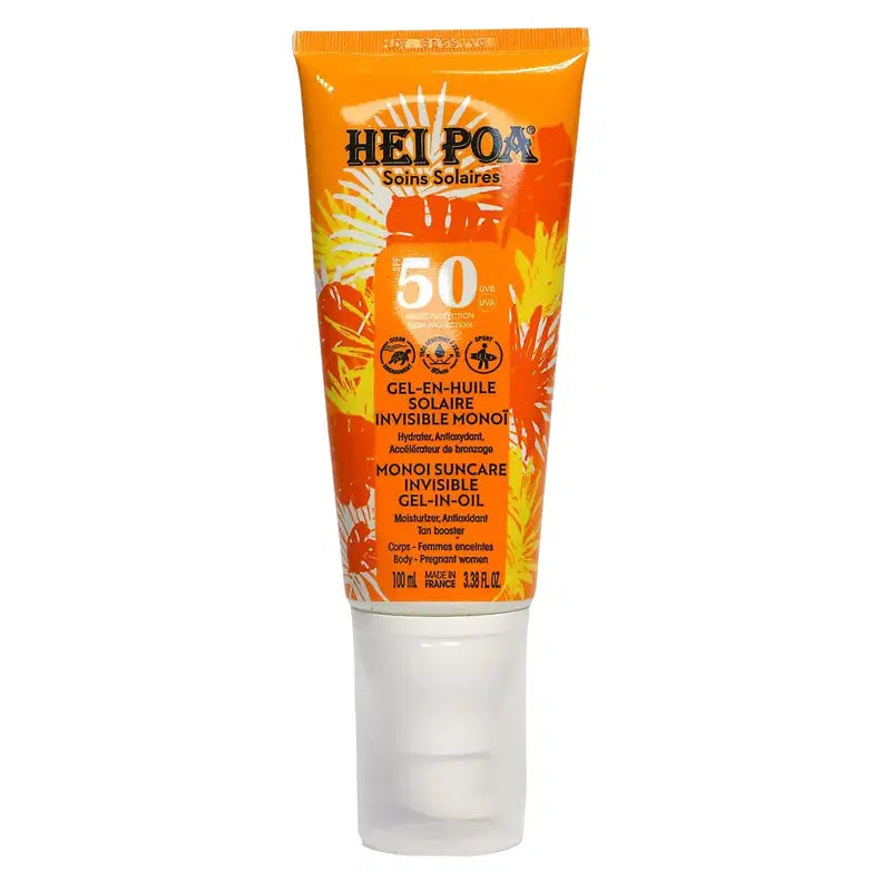 Hei Poa, Suncare, Sol skydd, Solkräm gel, SPF 50, 100 ml
