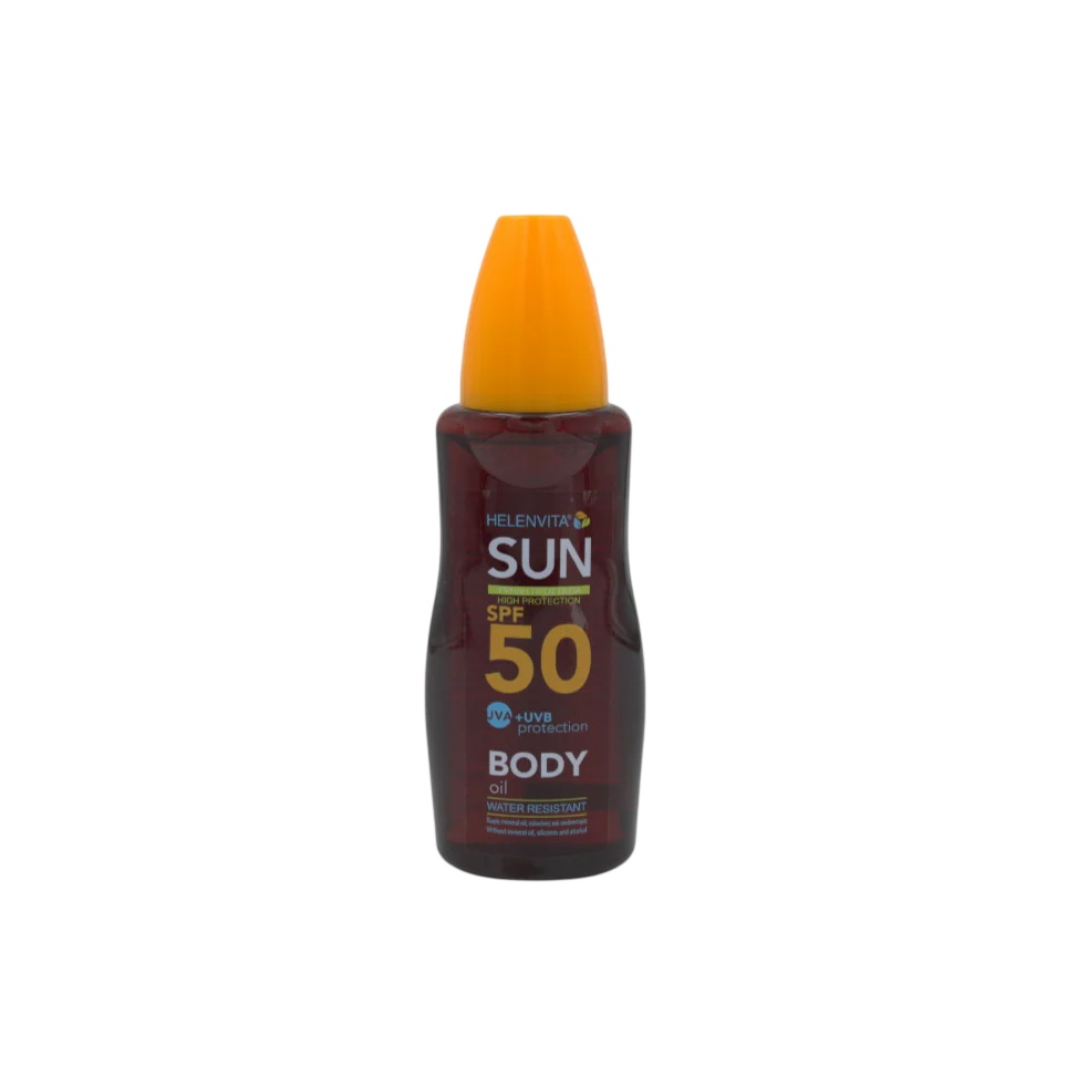 Helenvita, Sun, UV-skydd, Kroppsolja, SPF 50, 200 ml
