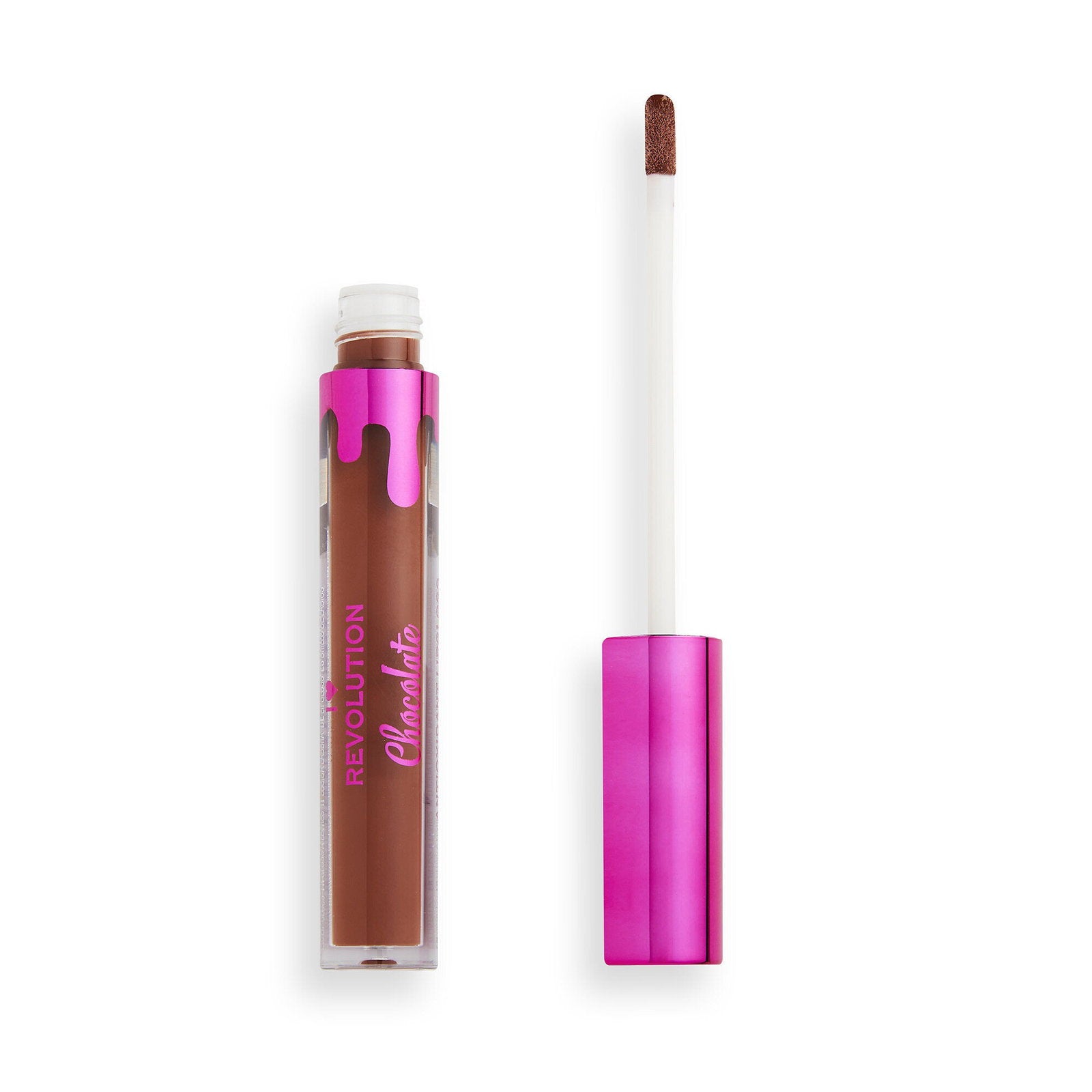 I Heart Revolution, Chocolate, Vegan, Läppglans, Fudge, 5.5 ml