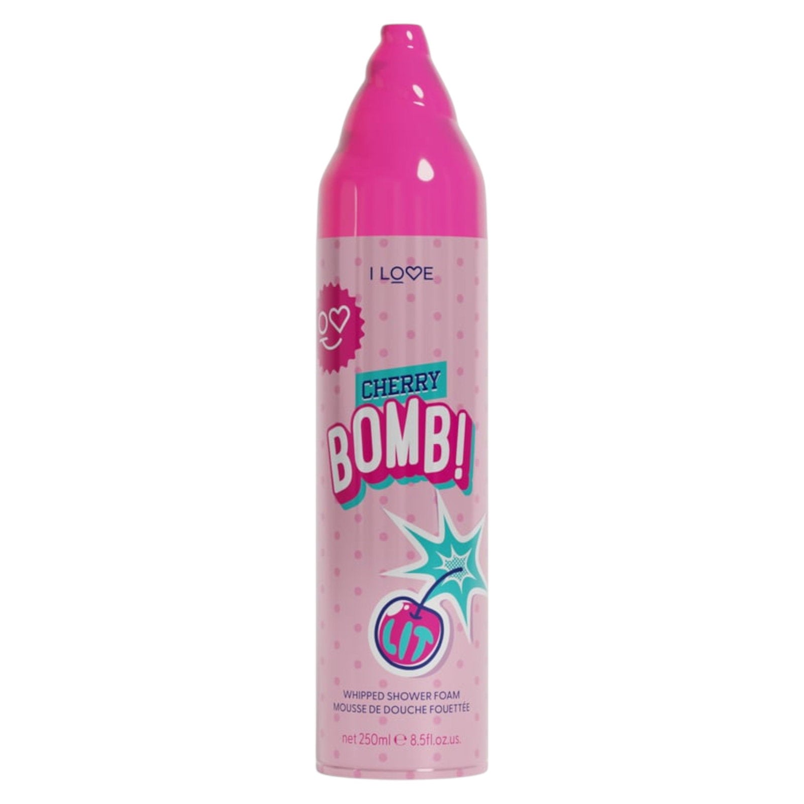 I Love, Cherry Bomb, Vegan, Duschmousse, 250 ml