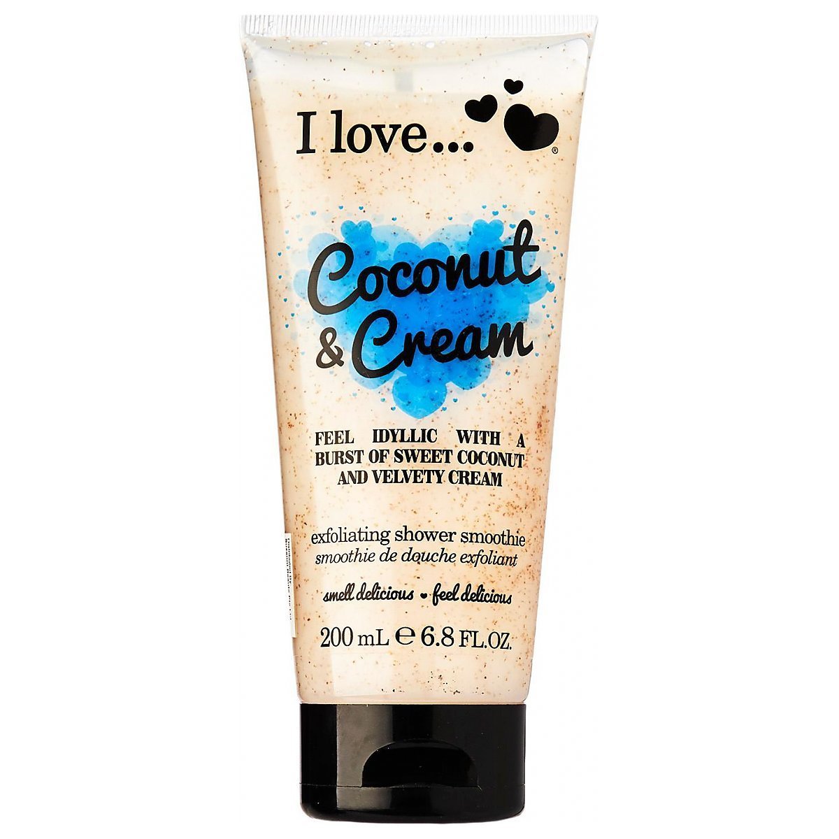 I Love, Coconut & Cream, Exfoliering, Duschgel, 200 ml