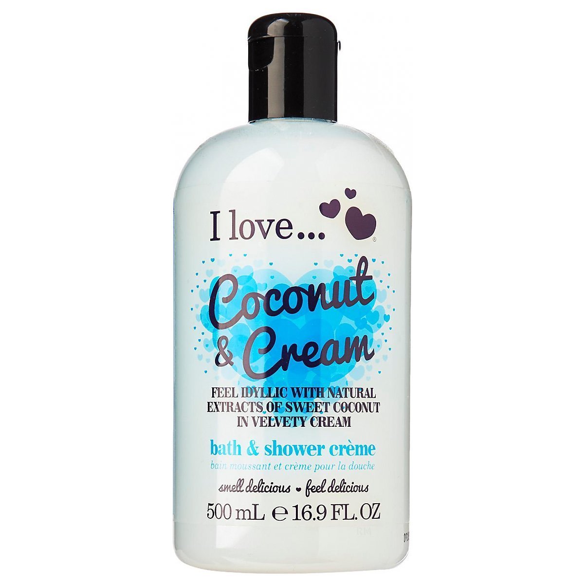 I Love, Coconut & Cream, Närande, Duschkräm, 500 ml