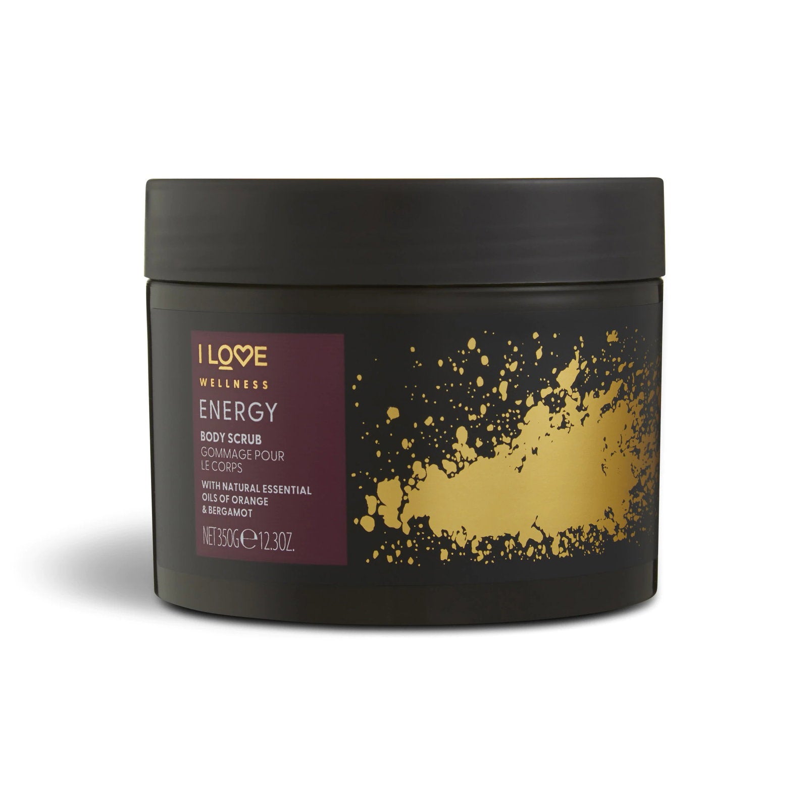 I Love, Wellness Energy, Vegan, Exfoliering, Kroppsskrubb, 350 g