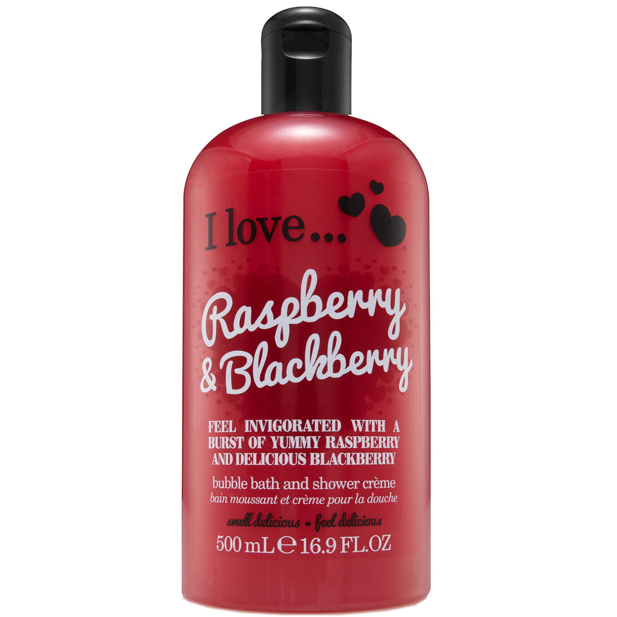 I Love, Raspberry & Blackberry, Duschkräm, 500 ml