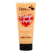 I Love, Originals, Mango och papaya, Exfoliering, Duschgel, För alla hudtyper, 200 ml